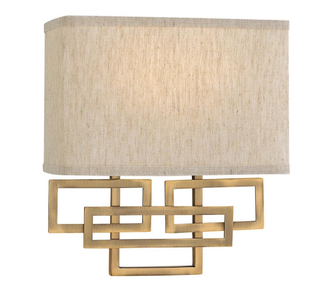 Elstead Hinkley HK-LANZA2-BR - Nástenné svietidlo LANZA 2xE14/40W/230V bronzová HK-LANZA2-BR