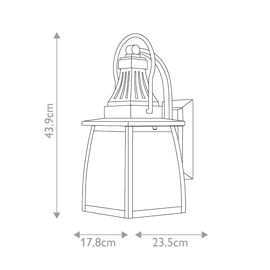 Hinkley - Vonkajšie nástenné svietidlo MONTAUK 2xE14/60W/230V IP44