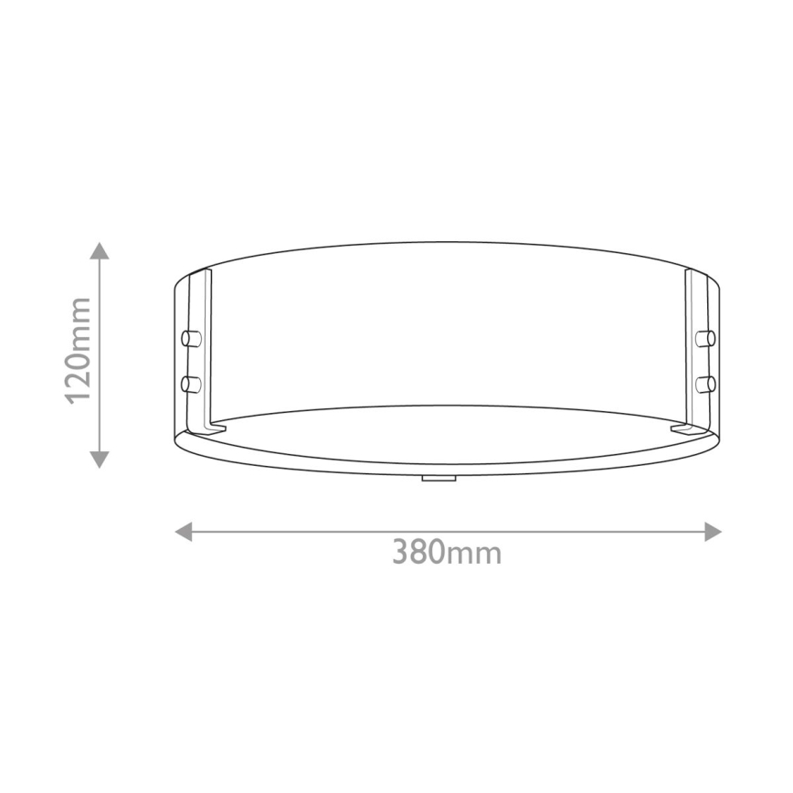 Hinkley - Stropné svietidlo SAWYER 3xE14/40W/230V pr. 38 cm sekvoja/hnedá