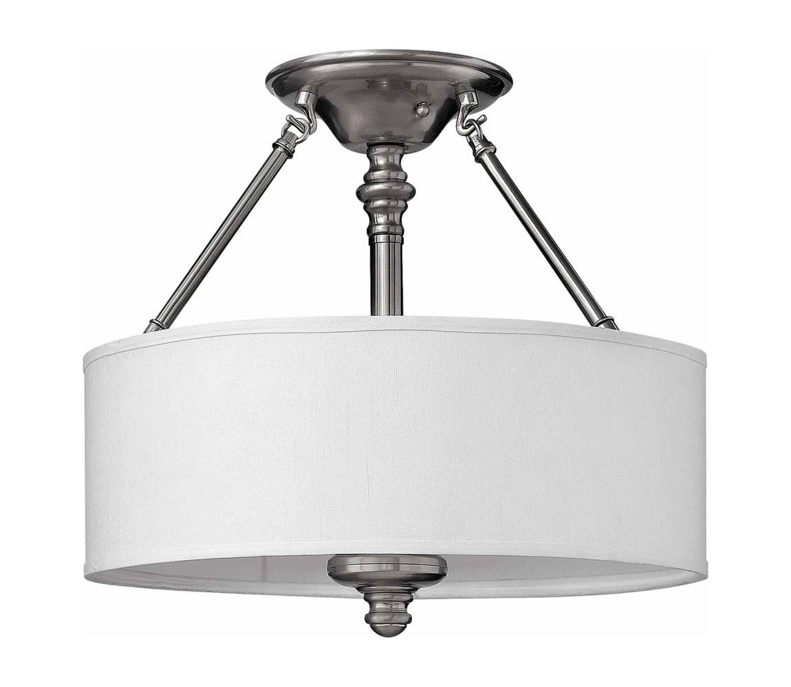Elstead Hinkley HK-SUSSEX-SF - Prisadené stropné svietidlo SUSSEX 3xE27/60W/230V, matný chróm HK-SUSSEX-SF