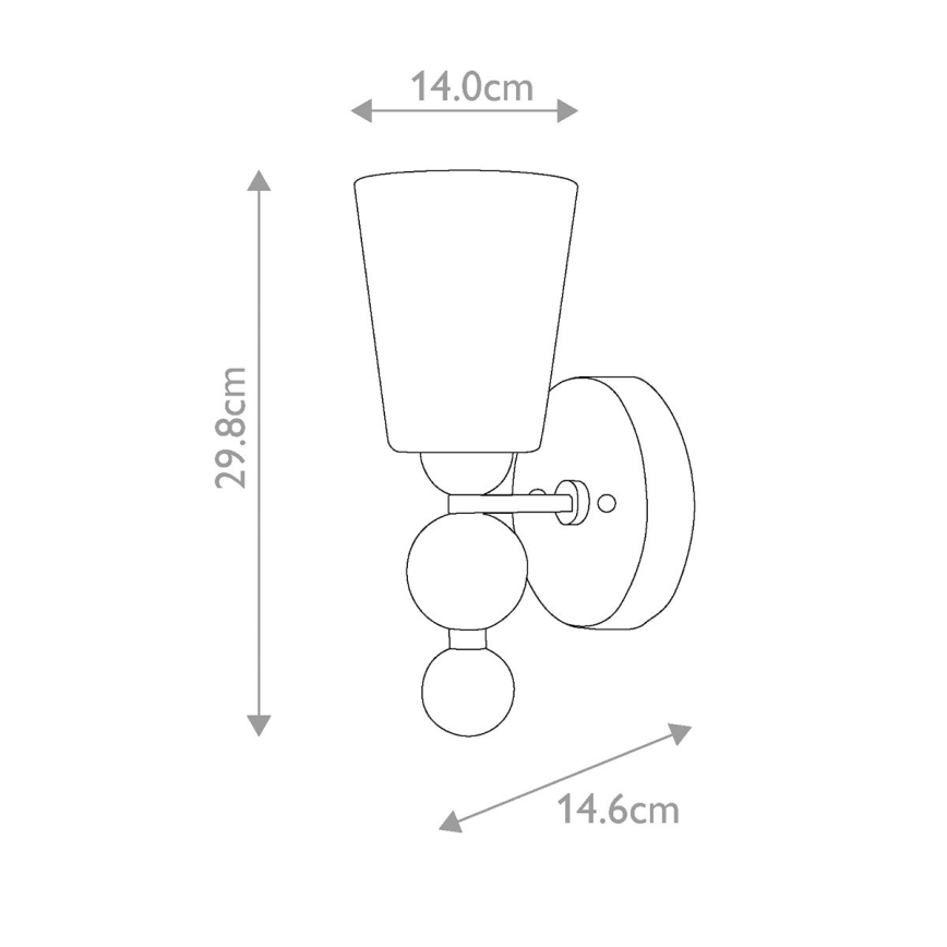 Hinkley - Nástenné svietidlo ZELDA 1xE27/60W/230V lesklý chróm