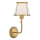 Hinkley - Nástenná lampa CLARKE 1xE27/40W/230V mosadz/biela