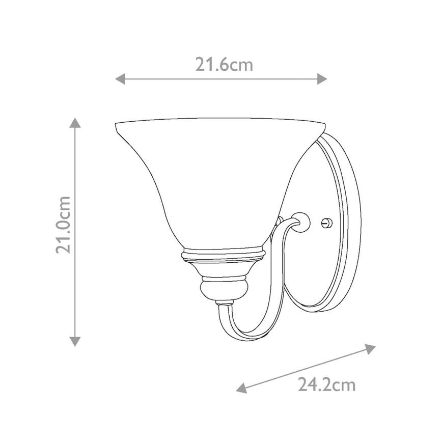 Hinkley - Nástenné svietidlo CELLO 1xE27/60W/230V