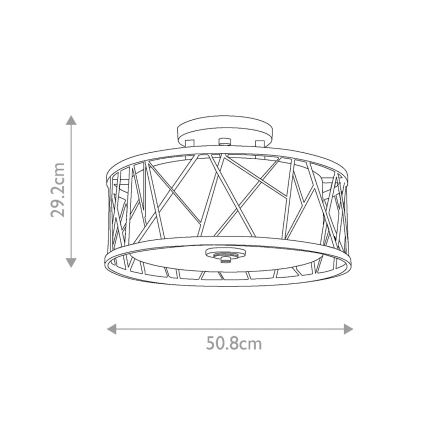Hinkley - Prisadený luster NEST 3xE27/75W/230V zlatá