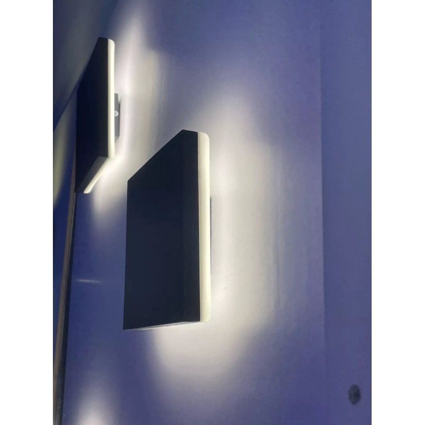 HÖFFTECH - LED Vonkajšie nástenné svietidlo LED/10W/230V štvorcové IP65
