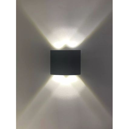 HÖFFTECH - LED Vonkajšie nástenné svietidlo UP&DOWN 4xLED/1W/230V IP65