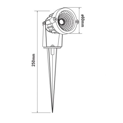 HÖFFTECH - LED vonkajšie svietidlo LED/5W/230V IP65