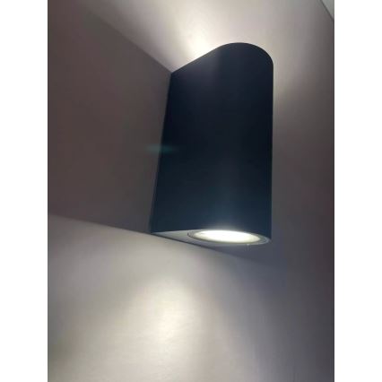 HÖFFTECH - Vonkajšie nástenné svietidlo 2xGU10/35W/230V IP65