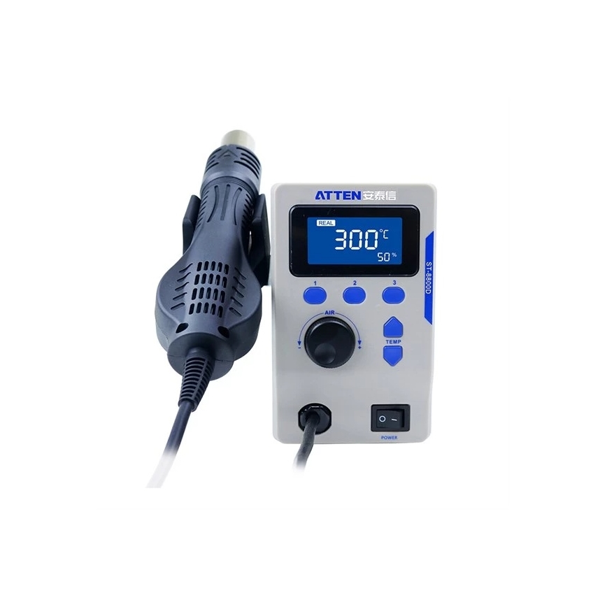 Horkovzdušná pájkovacia stanica s LCD displejom, 800 W/230 V