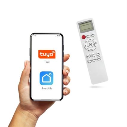 Hybridná solárna klimatizácia 3,5 kW Tuya Wi-Fi biela + diaľkové ovládanie