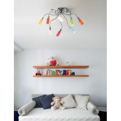 Ideal Lux 44538 - Detské bodové svietidlo ECOFLEX 6xE14/9W/230V