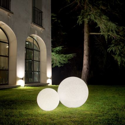 Ideal Lux - Exteriérové svietidlo DORIS 1xE27/60W/230V pr. 48 cm IP44 sivé