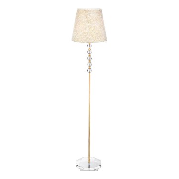 Ideal Lux - Krištáľová stojacia lampa QUEEN 1xE27/60W/230V zlatá