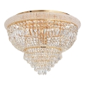 Ideal Lux - Krištáľové stropné svietidlo DUBAI 24xE14/28W/230V pr. 78 cm zlatá