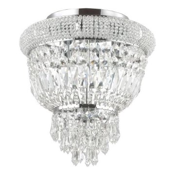 Ideal Lux - Krištáľové stropné svietidlo DUBAI 3xE14/28W/230V pr. 32 cm lesklý chróm