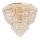 Ideal Lux - Krištáľové stropné svietidlo DUBAI 6xE14/28W/230V pr. 52 cm zlatá