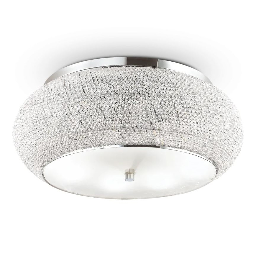 Ideal Lux - Krištáľové stropné svietidlo PASHA 14xE14/40W/230V pr. 65 lesklý chróm