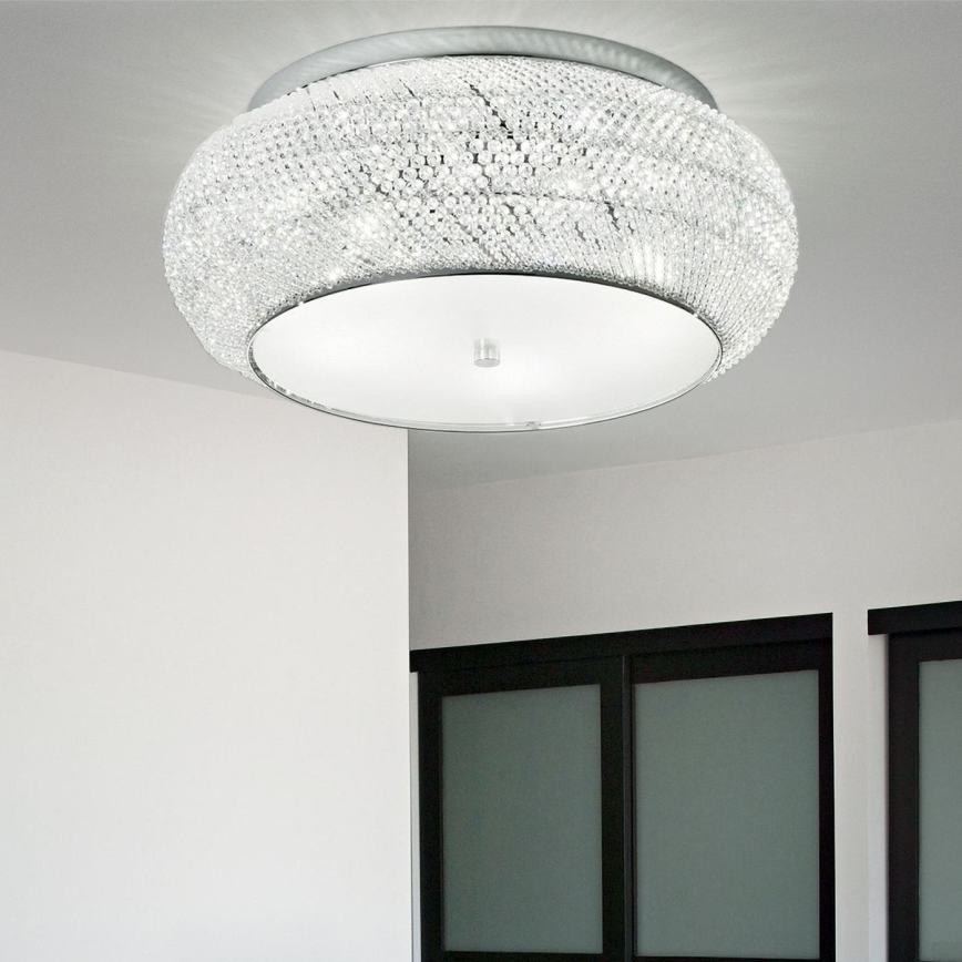 Ideal Lux - Krištáľové stropné svietidlo PASHA 14xE14/40W/230V pr. 65 lesklý chróm
