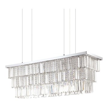 Ideal Lux - Krištáľový luster na lanku MARTINEZ 8xE14/40W/230V lesklý chróm