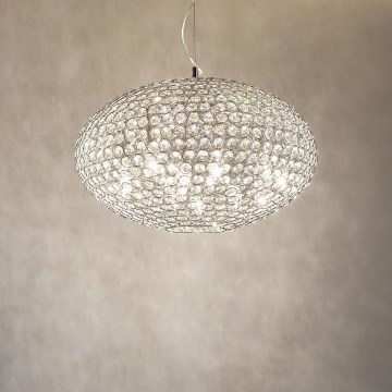 Ideal Lux - Krištáľový luster na lanku ORION 12xE14/40W/230V pr. 60 cm strieborná