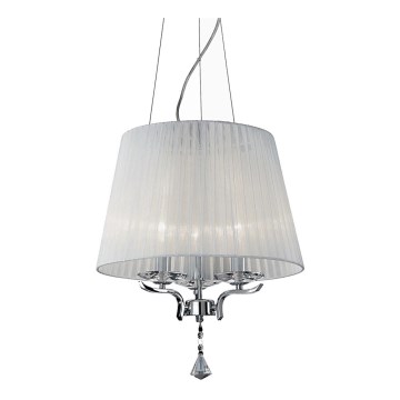 Ideal Lux - Krištáľový luster na lanku PEGASO 3xE14/28W/230V pr. 40 cm lesklý chróm