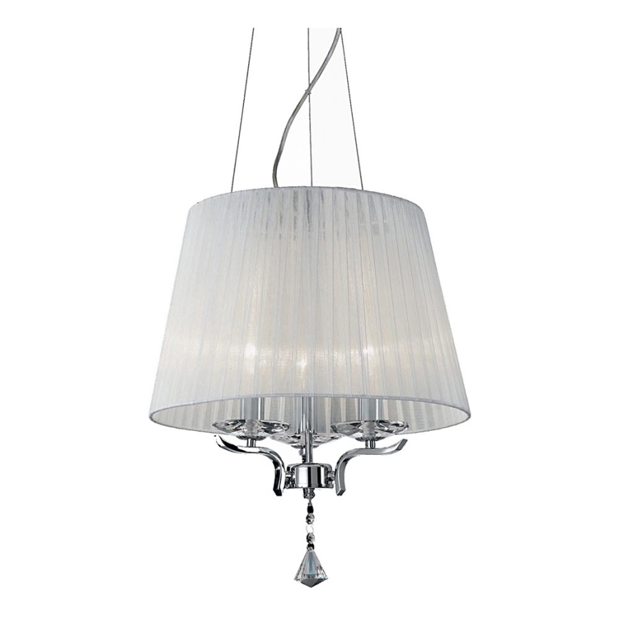Ideal Lux - Krištáľový luster na lanku PEGASO 3xE14/28W/230V pr. 40 cm lesklý chróm