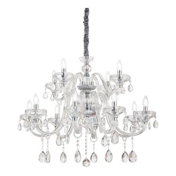 Ideal Lux - Krištáľový luster na reťazi CONTINENTAL 12xE14/40W/230V pr. 86 cm číra