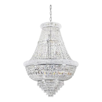Ideal Lux - Krištáľový luster na reťazi DUBAI 24xE14/28W/230V pr. 80 cm lesklý chróm