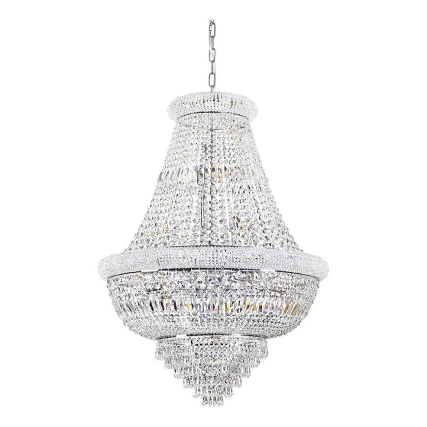 Ideal Lux - Krištáľový luster na reťazi DUBAI 24xE14/28W/230V pr. 80 cm lesklý chróm