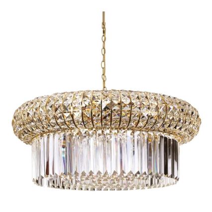 Ideal Lux - Krištáľový luster na reťazi NABUCCO 16xE14/40W/230V pr. 70 cm zlatá