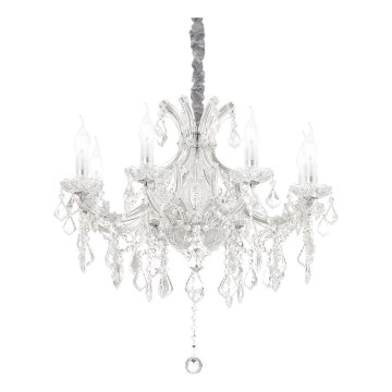 Ideal Lux - Krištáľový luster na reťazi NAPOLEON 8xE14/40W/230V pr. 67 cm chróm