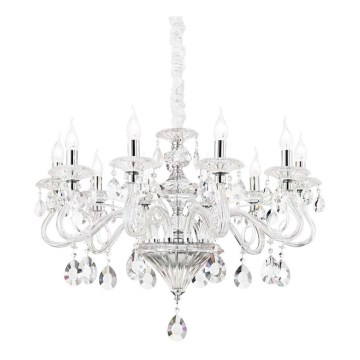 Ideal Lux - Krištáľový luster na reťazi NEGRESCO 10xE14/28W/230V pr. 85 cm číra