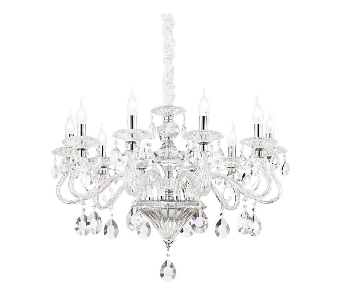 Ideal Lux Ideal Lux - Krištáľový luster na reťazi NEGRESCO 10xE14/28W/230V pr. 85 cm číra