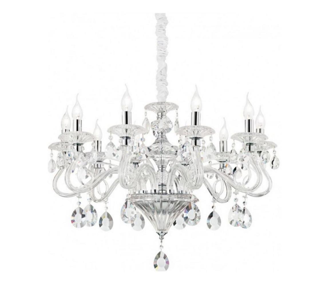 Ideal Lux Ideal Lux - Krištáľový luster na reťazi NEGRESCO 8xE14/28W/230V pr. 73,5 cm číra