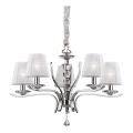 Ideal Lux - Krištáľový luster na reťazi PEGASO 5xE14/28W/230V pr. 72 cm lesklý chróm