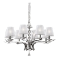 Ideal Lux - Krištáľový luster na reťazi PEGASO 8xE14/28W/230V pr. 76 cm lesklý chróm