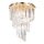 Ideal Lux - Krištáľový prisadený luster CARLTON 12xE14/40W/230V pr. 50 cm zlatá