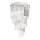 Ideal Lux - Krištáľový prisadený luster CARLTON 8xE14/40W/230V pr. 40 cm lesklý chróm