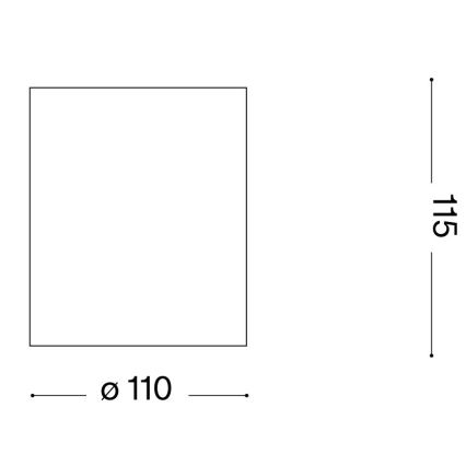Ideal Lux - Kúpeľňové bodové svietidlo GUN 1xGU10/28W/230V IP55 hnedá