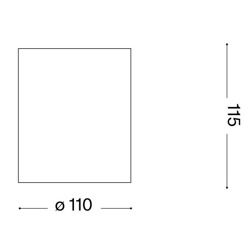 Ideal Lux - Kúpeľňové bodové svietidlo GUN 1xGU10/28W/230V IP55 hnedá