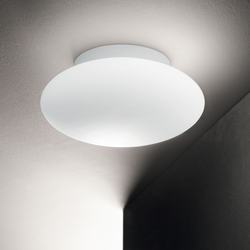 Ideal Lux - Kúpeľňové stropné svietidlo BUBBLE 1xE27/60W/230V pr. 33,5 cm IP44 biela