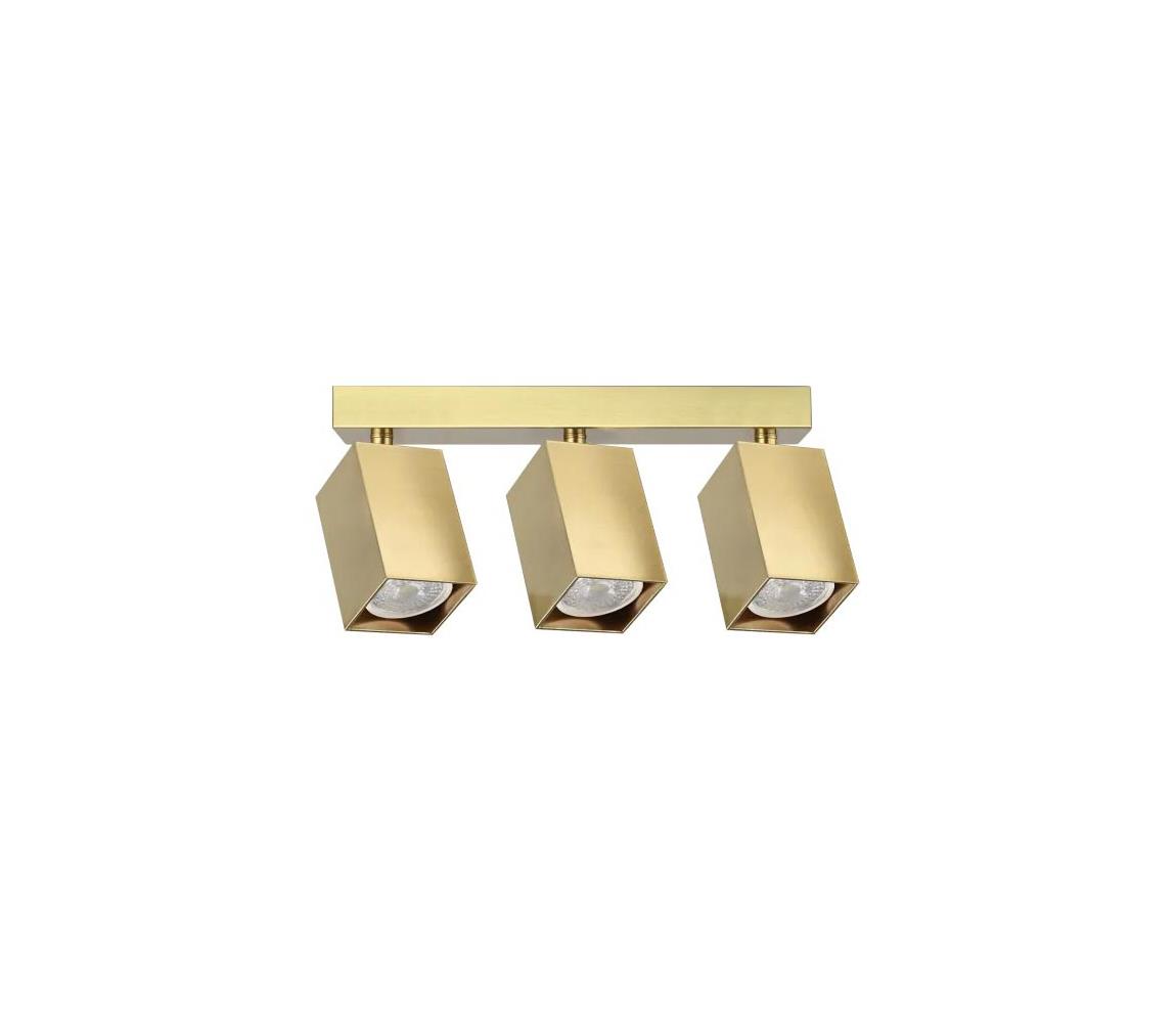 Ideal Lux - LED bodové svietidlo DYNAMITE 3xGU10/7W/230V CRI 90 mosadz 371283
