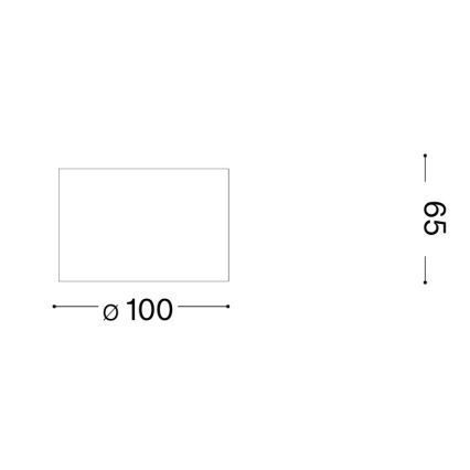 Ideal Lux - LED bodové svietidlo SPIKE 1xGX53/9W/230V priemer 10 cm lesklý chróm