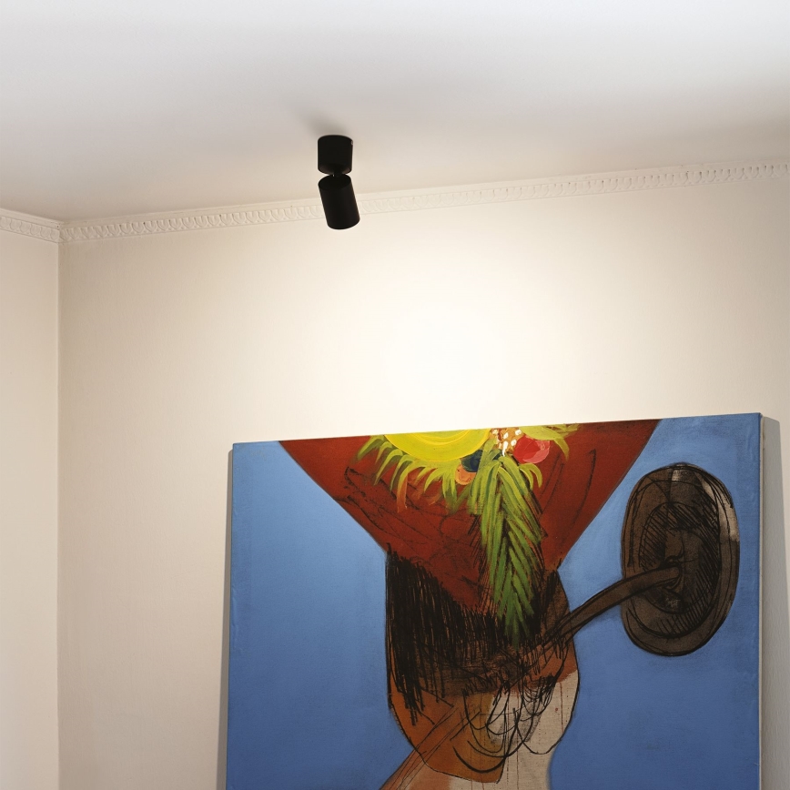 Ideal Lux - LED Bodové svietidlo TOBY 1xGU10/7W/230V CRI 90 čierna
