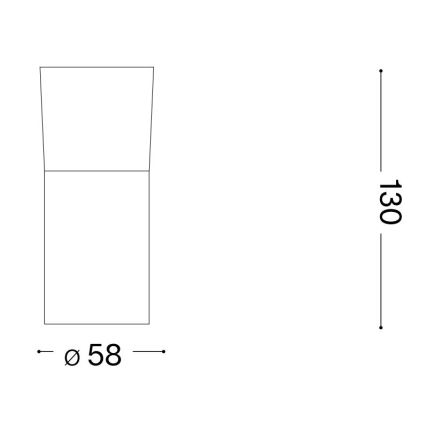 Ideal Lux - LED Bodové svietidlo TOBY 1xGU10/7W/230V CRI 90 čierna