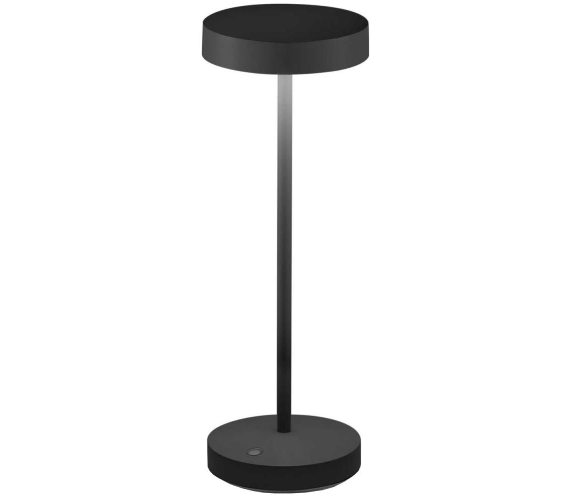 Ideal Lux Ideal Lux - LED Dotyková nabíjacia lampa TOFFEE LED/2W/5V IP54 čierna