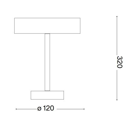 Ideal Lux - LED Dotyková vonkajšia lampa TOFFEE LED/2W/230V 2200 mAh CRI 90 IP54 čierna