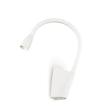 Ideal Lux - LED Flexibilná lampička GOOSE LED/3W/230V CRI 90 biela