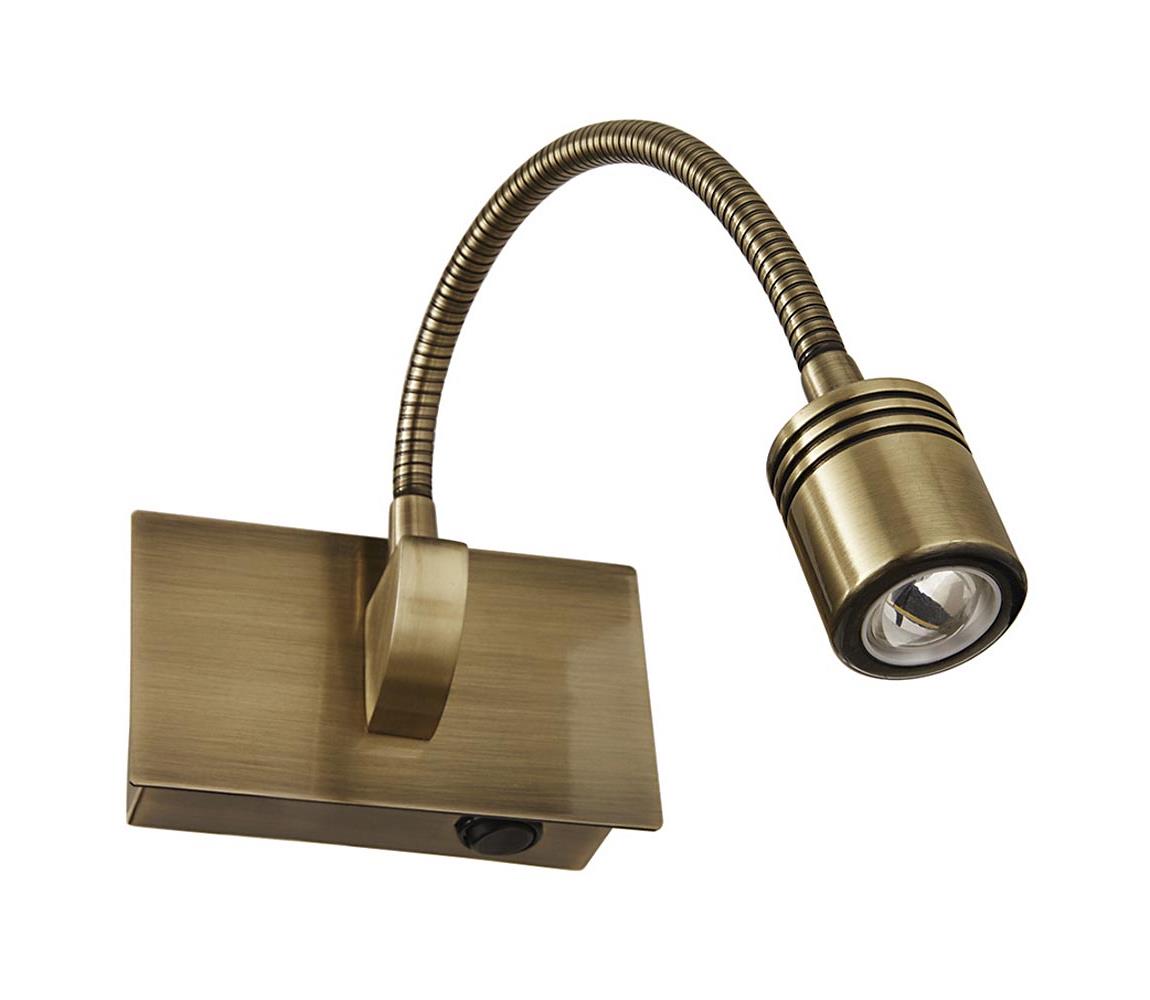 Ideal Lux - LED nástenné svietidlo LED/3W/230V bronzová