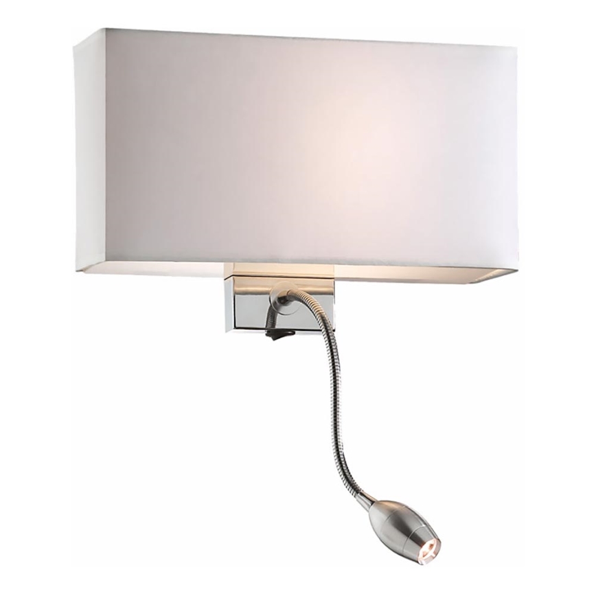Ideal Lux - LED Flexibilná nástenná lampa HOTEL 1xE27/60W + LED/1,5W/230V